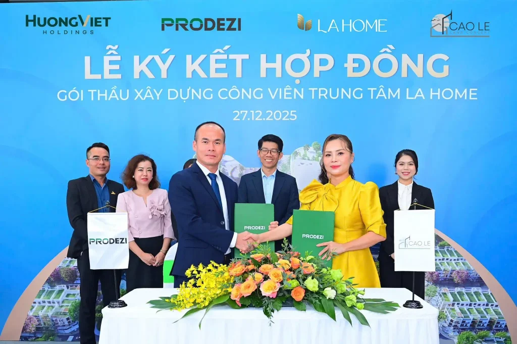 LA Home Long An - Lễ Kí Kết Hợp Đồng Công Viên Trung Tâm LA Home